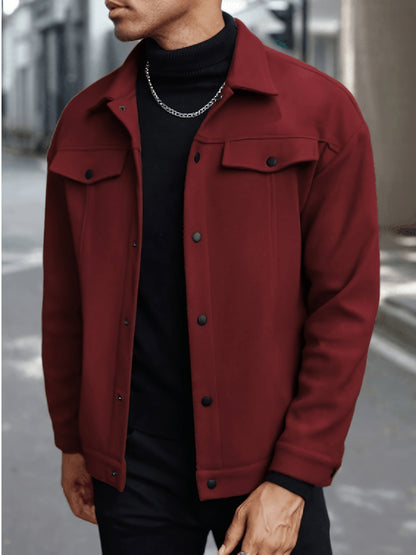 Everyday Winter Jacket for Men | Button Front Autumn Layering