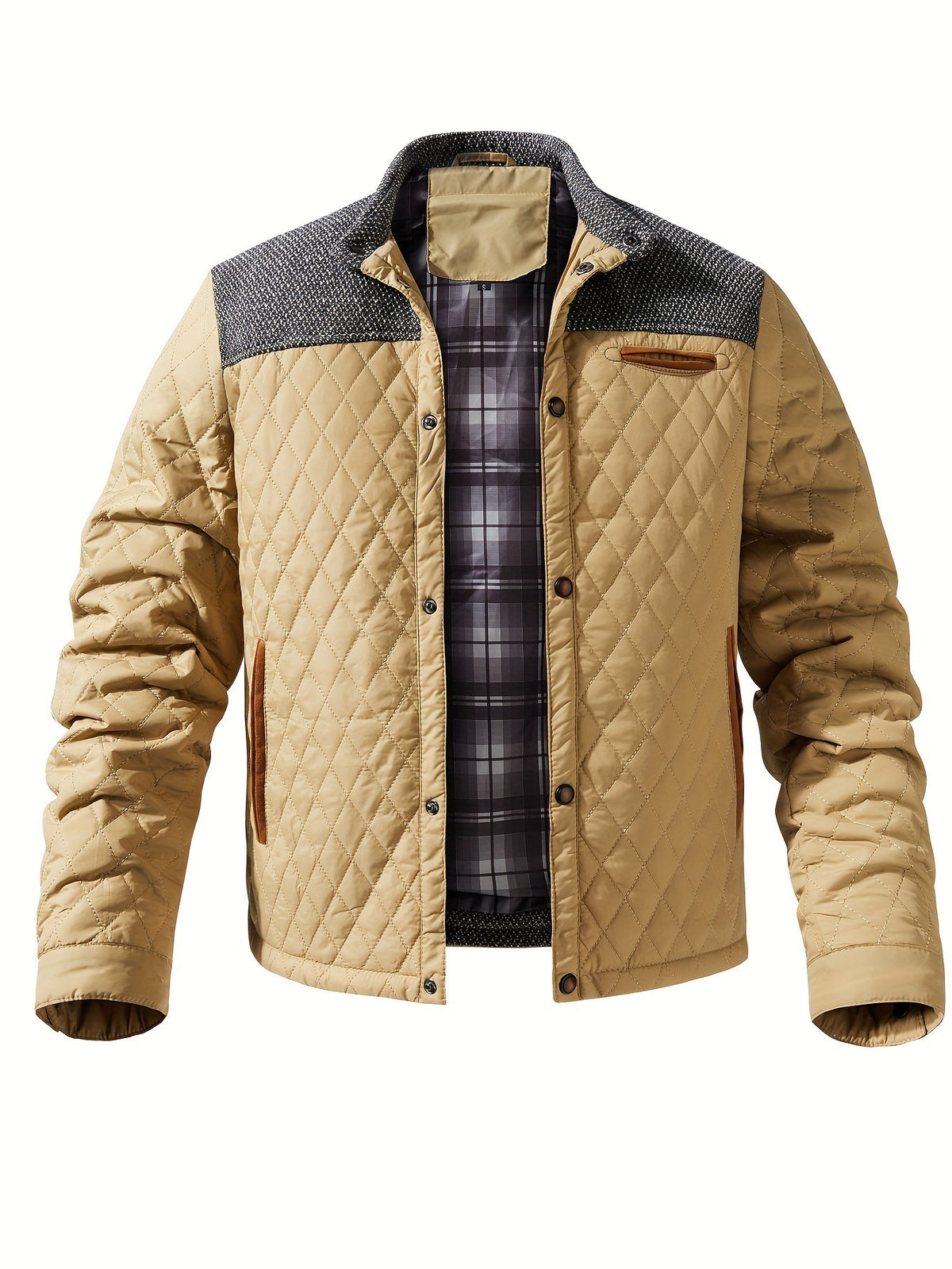 Quilted Puffer Jacket for Women | Funnel Neck Insulated Warm Winter Layer