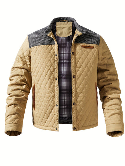 Quilted Puffer Jacket for Women | Funnel Neck Insulated Warm Winter Layer
