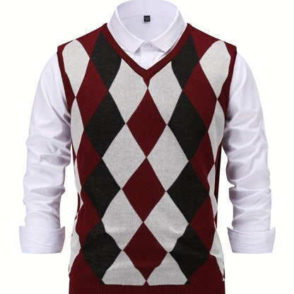 Lightweight Puffer Vest for Men | V Neck Warm Winter Layer