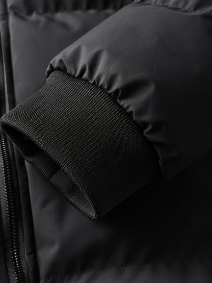 Hooded Quilted Jacket for Men | Ribbed Cosy Winter Style