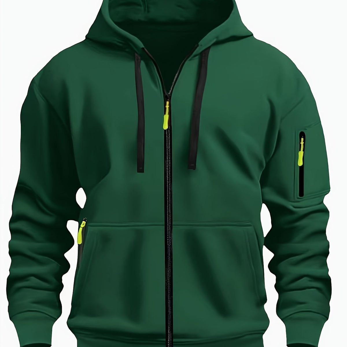 Hooded Hoodie for Women | Drawstring Full Zip Autumn Layering