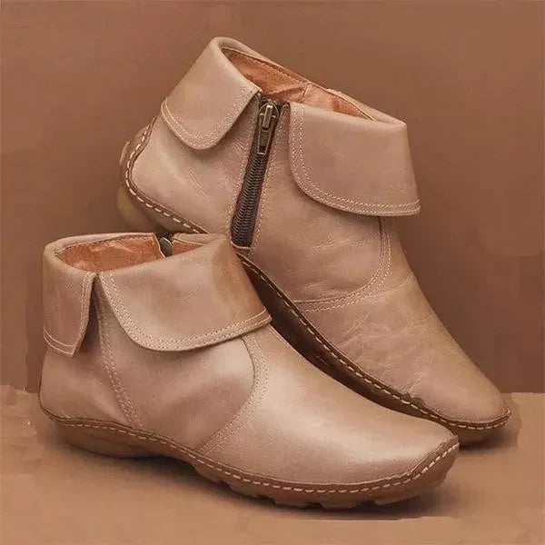 Warm Ankle Boots for Women | Side Zip Fall Booties