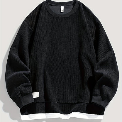 Oversized Sweatshirt for Men | Pull On Ribbed Fall & Winter 2026