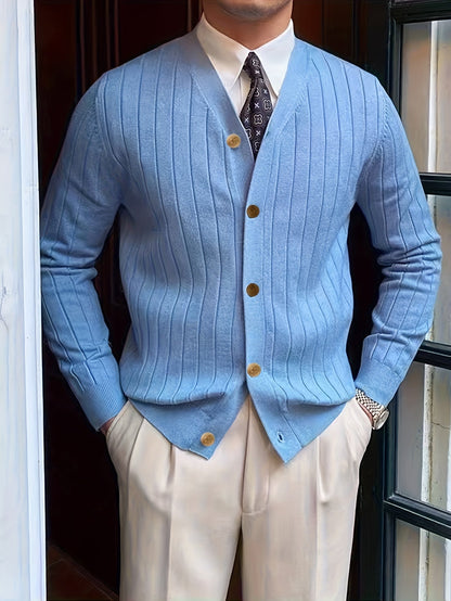 Oversized Cardigan for Men | Button Front Lightweight Cold Weather Ready