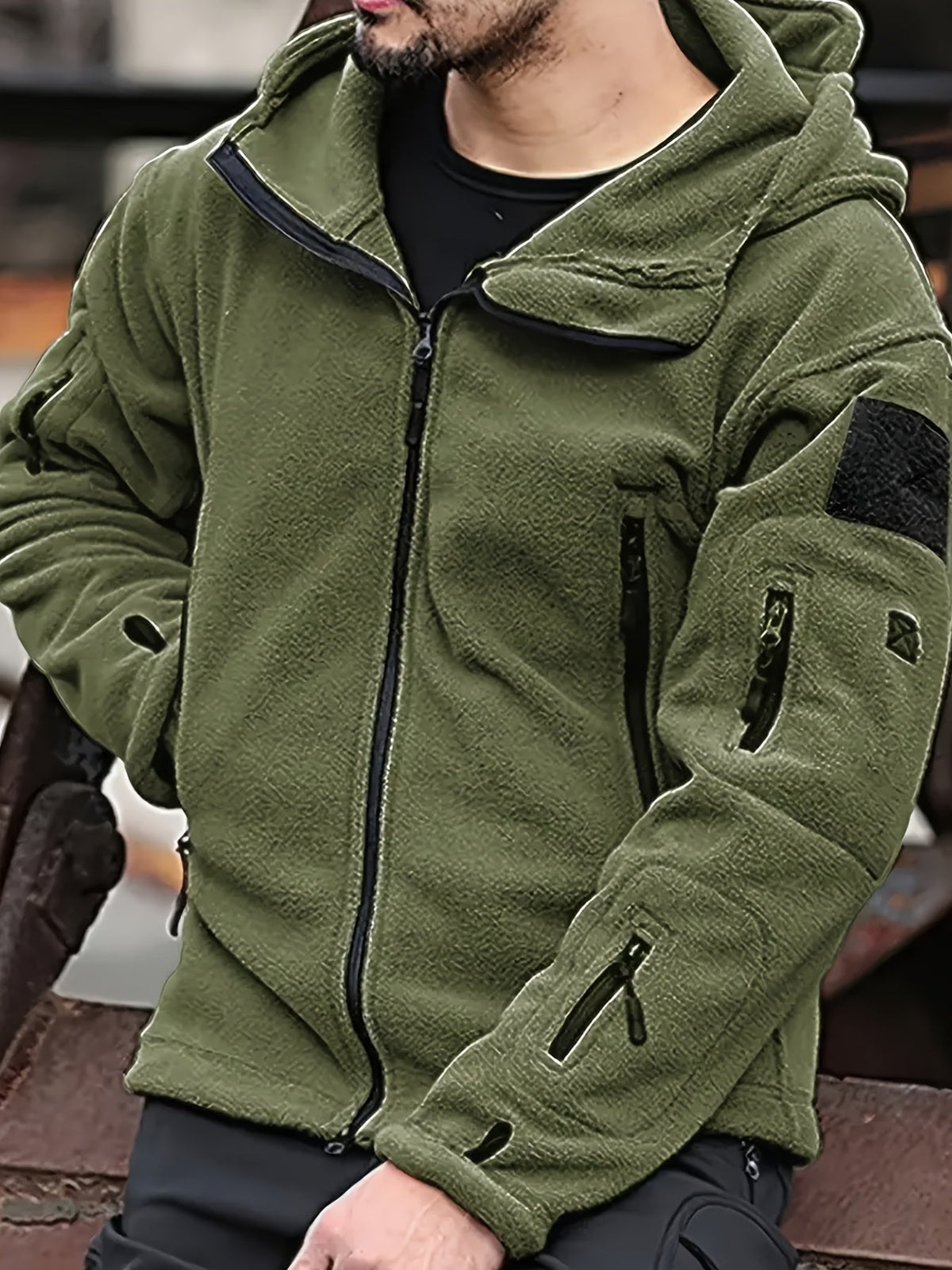 Hooded Winter Jacket for Men | Oversized Insulated Autumn Layering