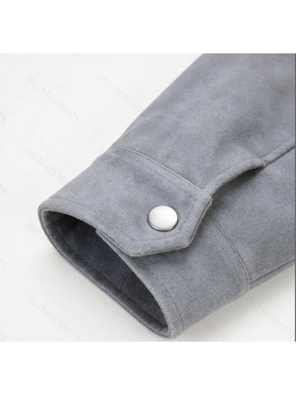 Classic Winter Jacket for Men | Lapel Collar Full Zip Autumn Layering