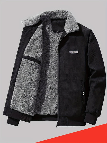Oversized Puffer Jacket for Men | Side Zip Fleece Lined Fall & Winter 2026