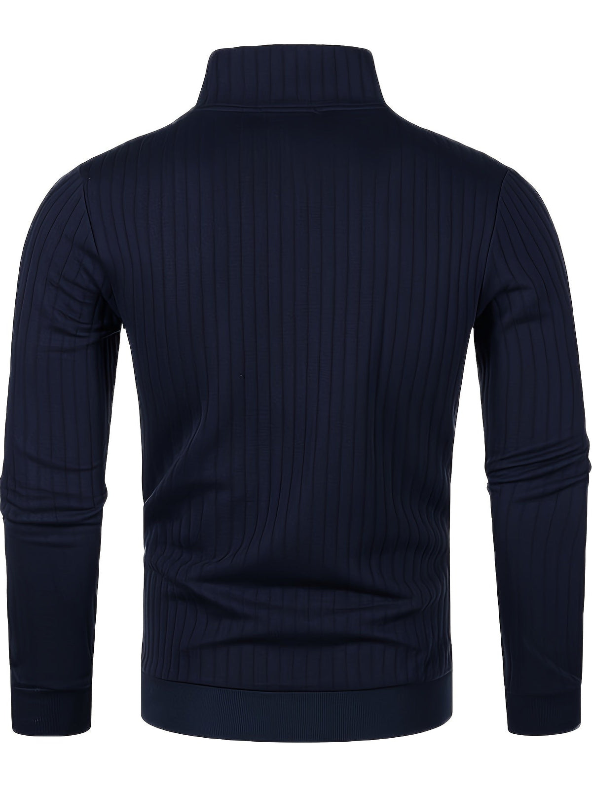 Half Zip Sweater for Men | Ribbed Button Front Warm Winter Layer