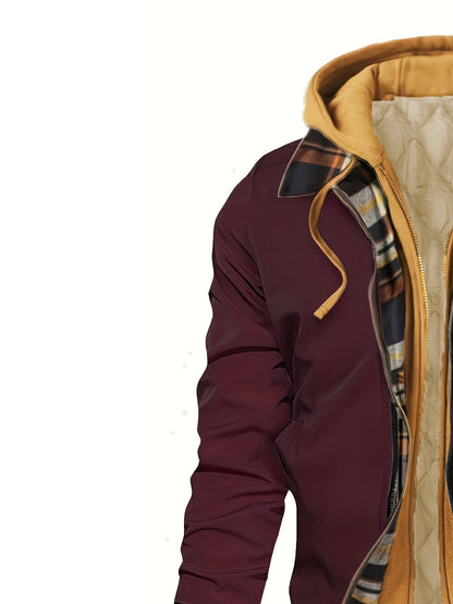 Hooded Winter Jacket for Women | Side Zip Ribbed Autumn Layering