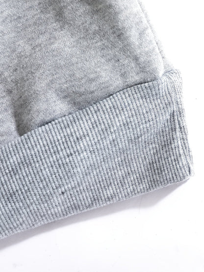 Everyday Sweatshirt for Men | Ribbed Crew Neck Autumn Layering