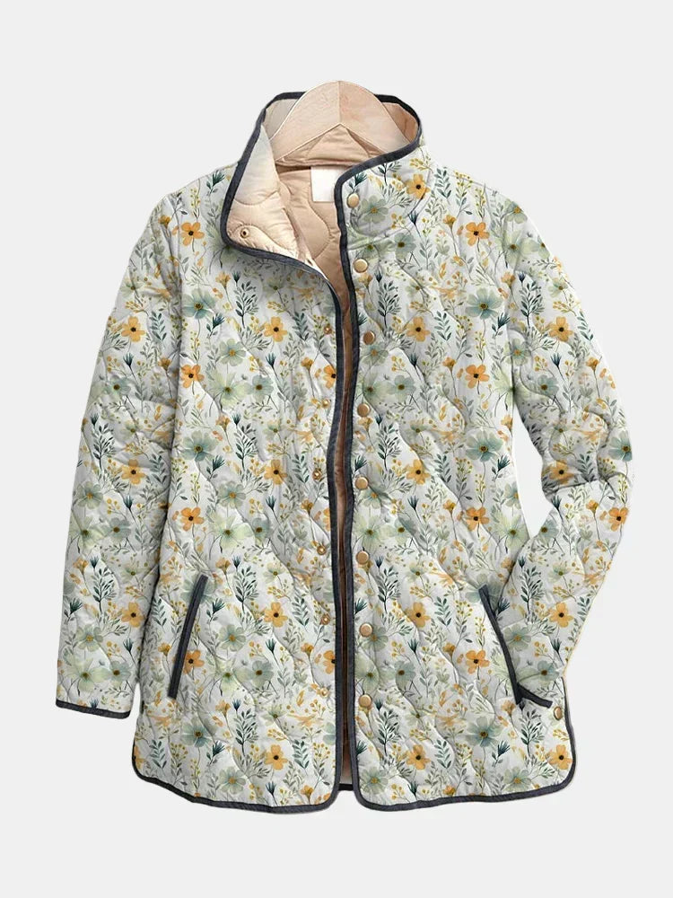 Lightweight Quilted Jacket for Women | Funnel Neck Warm Winter Layer