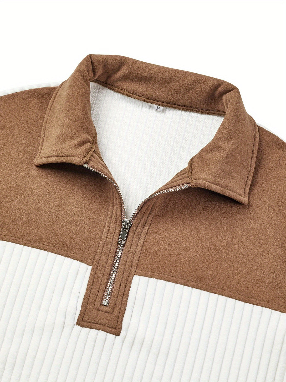 Half Zip Sweater for Women | Ribbed Funnel Neck Cosy Winter Style