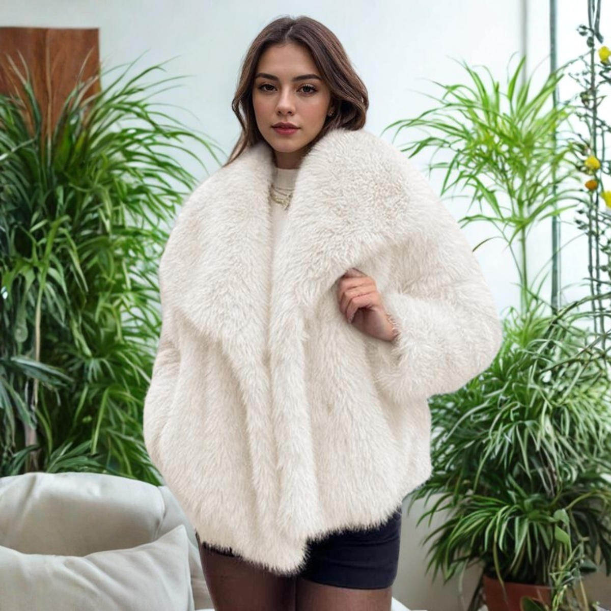 Black Warm Winter Coat for Women | Cold Weather Ready