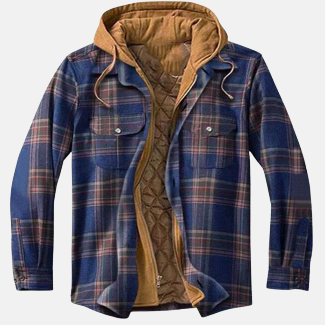 Hooded Quilted Jacket for Women | Button Front Warm Winter Layer