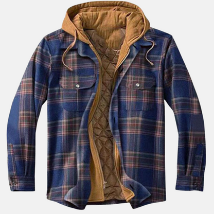 Hooded Quilted Jacket for Women | Button Front Warm Winter Layer