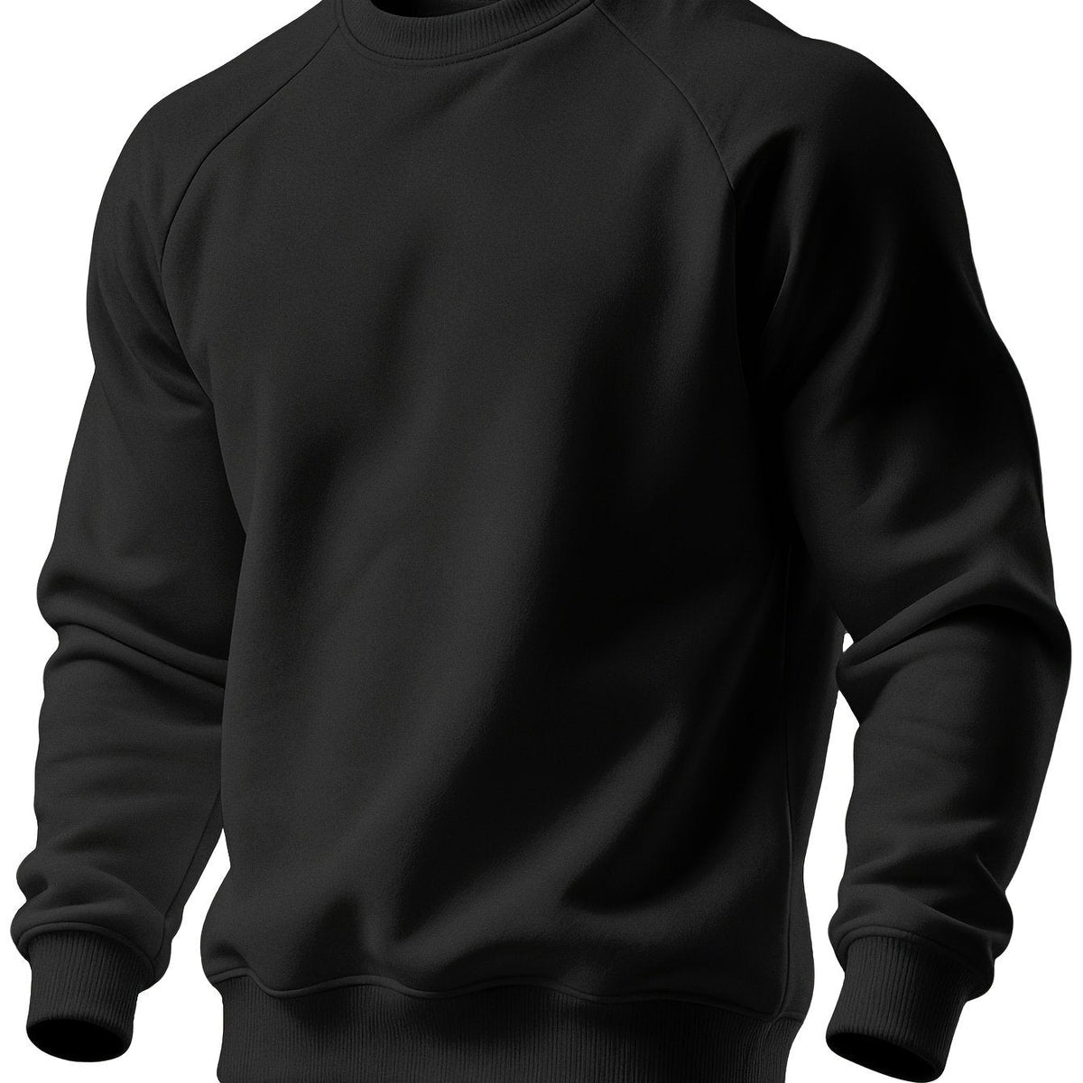 Everyday Sweatshirt for Men | Ribbed Crew Neck Autumn Layering