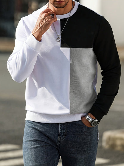 Warm Sweatshirt for Men | Ribbed Cold Weather Ready