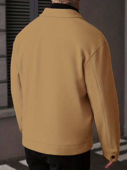Oversized Winter Jacket for Men | Button Front Cold Weather Ready