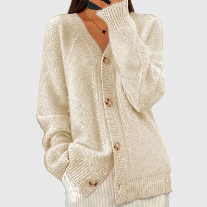 Button Front Cardigan for Women | V Neck Autumn Layering