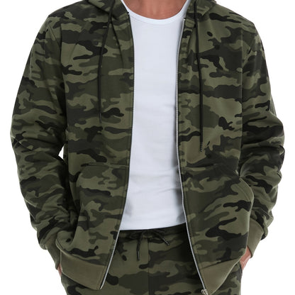 Hooded Hoodie for Men | Side Zip Drawstring Autumn Layering