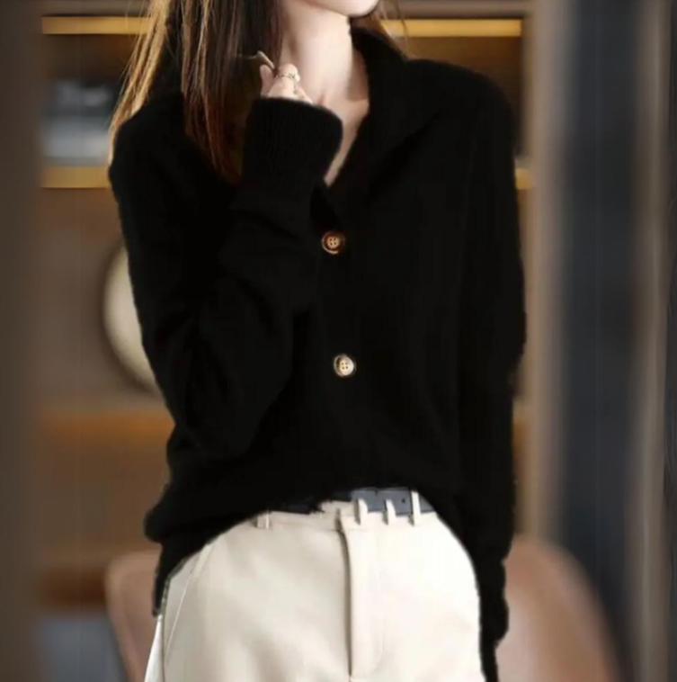 Button Front Cardigan for Women | Ribbed Cold Weather Ready
