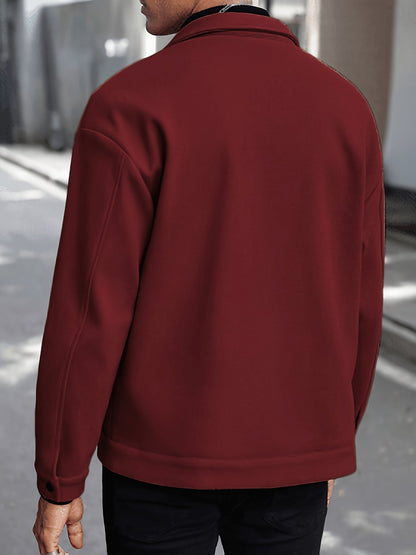 Everyday Winter Jacket for Men | Button Front Autumn Layering