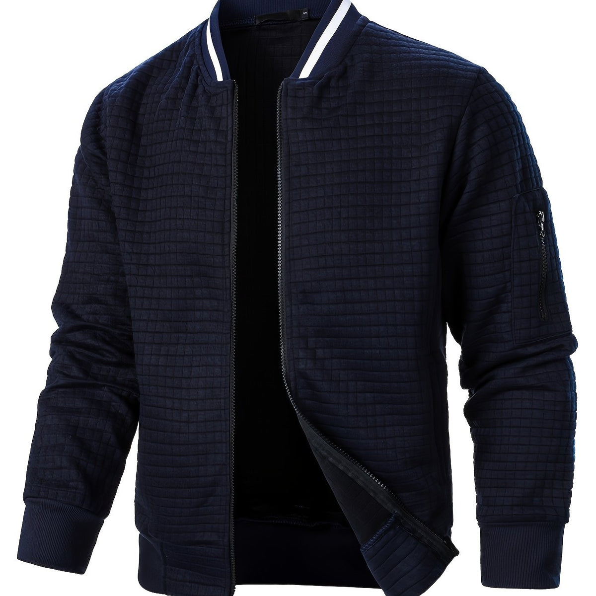 Warm Bomber Jacket for Women | Ribbed Funnel Neck Cold Weather Ready