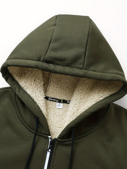 Fleece Lined Winter Jacket for Women | Side Zip Stretch Autumn Layering