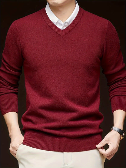 Warm Sweater for Men | V Neck Cosy Winter Style