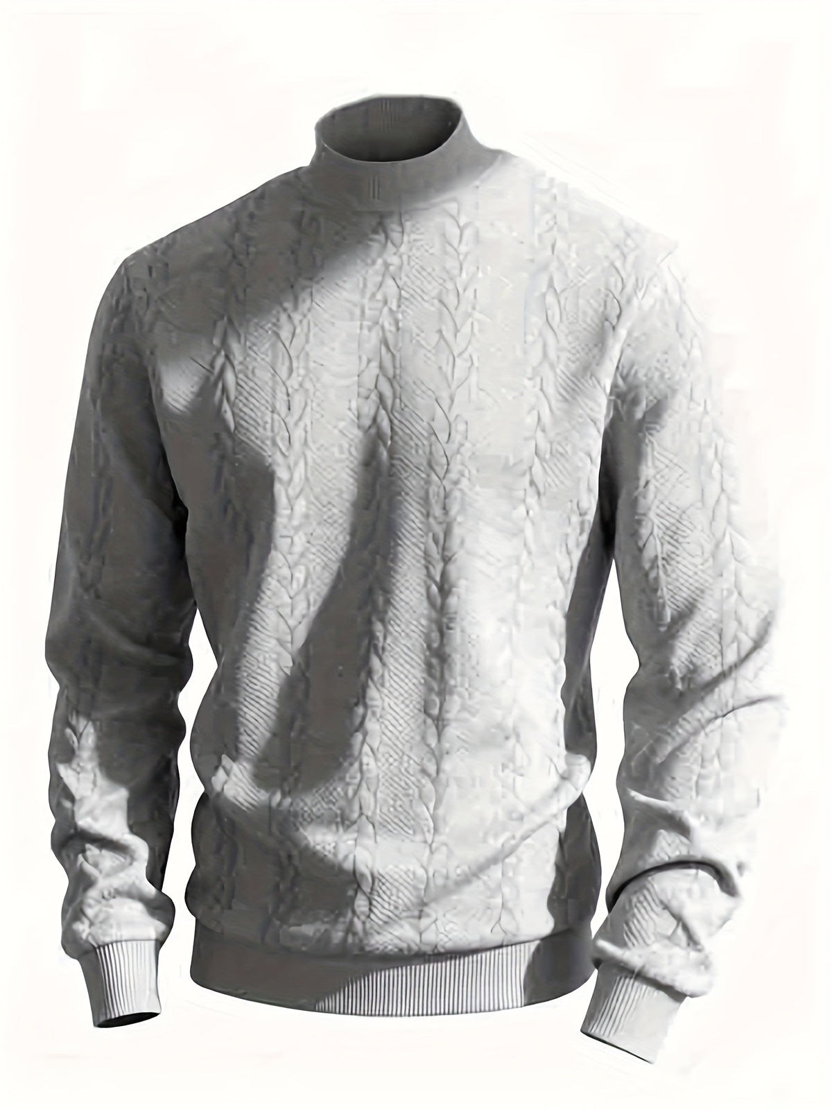 Turtleneck Sweatshirt for Men | Ribbed Cosy Winter Style