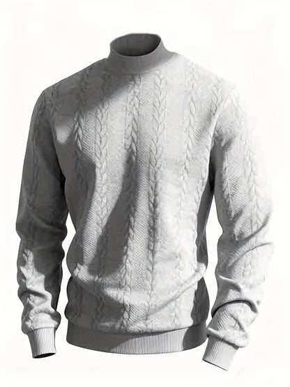 Turtleneck Sweatshirt for Men | Ribbed Cosy Winter Style