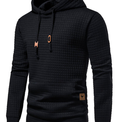 Hooded Hoodie for Men | Drawstring Warm Winter Layer