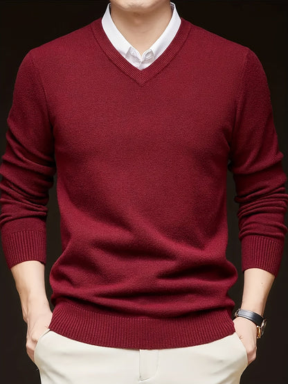 Warm Sweater for Men | V Neck Cosy Winter Style