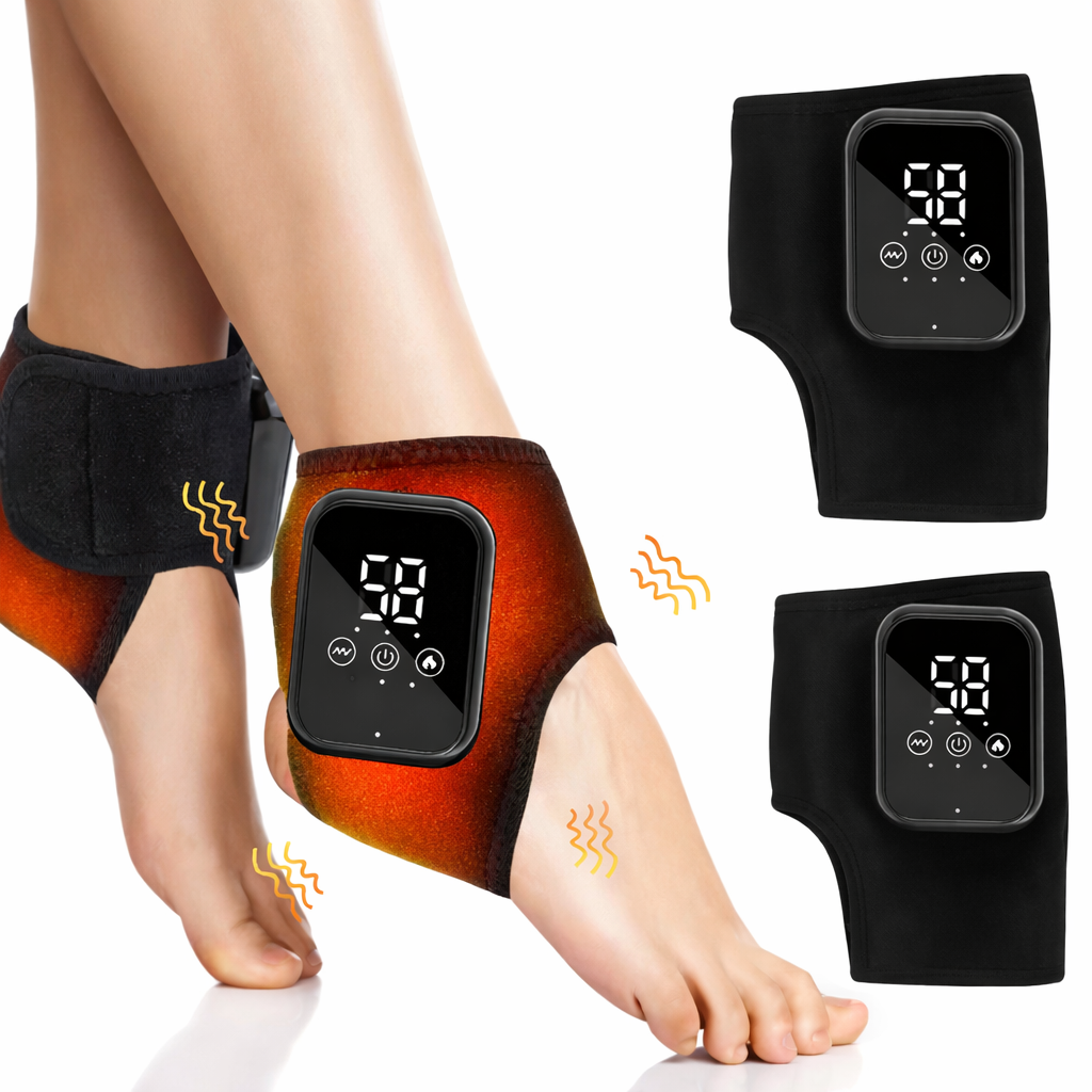 Electric Heating Wrist and Ankle Brace with Vibration Massage and Hot Compress