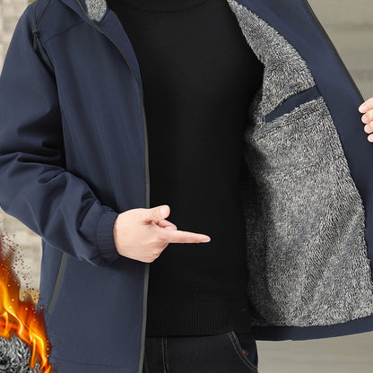 Full Zip Fleece Jacket for Men | Cosy Winter Style