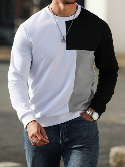 Warm Sweatshirt for Men | Ribbed Cold Weather Ready
