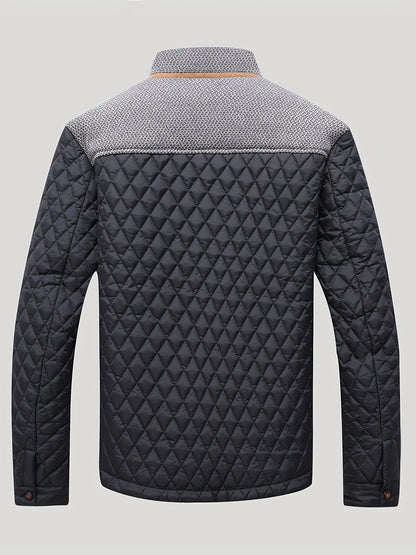 Lightweight Quilted Jacket for Men | Button Front Warm Winter Layer