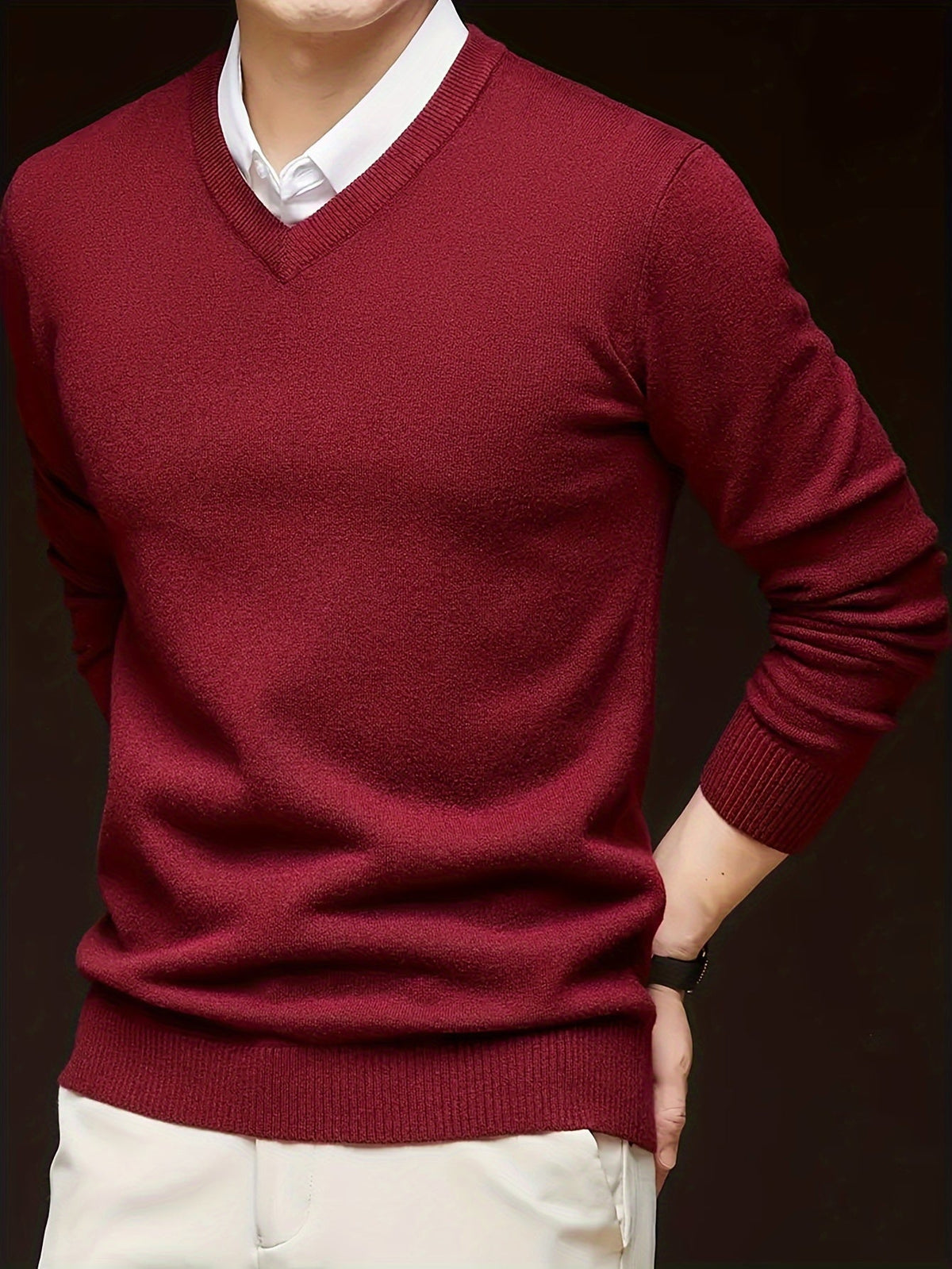 Warm Sweater for Men | V Neck Cosy Winter Style