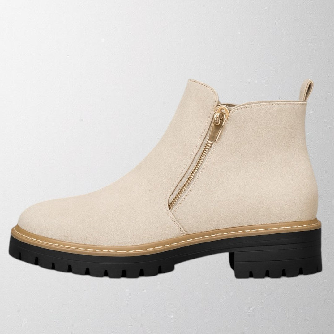 Block Heel Ankle Boots for Women | Side Zip Chunky Fall Booties