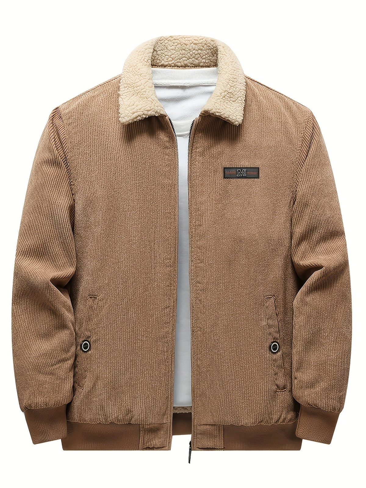 Oversized Puffer Jacket for Men | Side Zip Fleece Lined Fall & Winter 2026