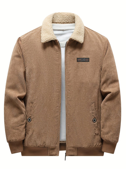 Oversized Puffer Jacket for Men | Side Zip Fleece Lined Fall & Winter 2026