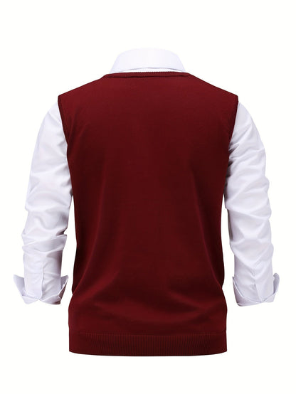 Lightweight Puffer Vest for Men | V Neck Warm Winter Layer