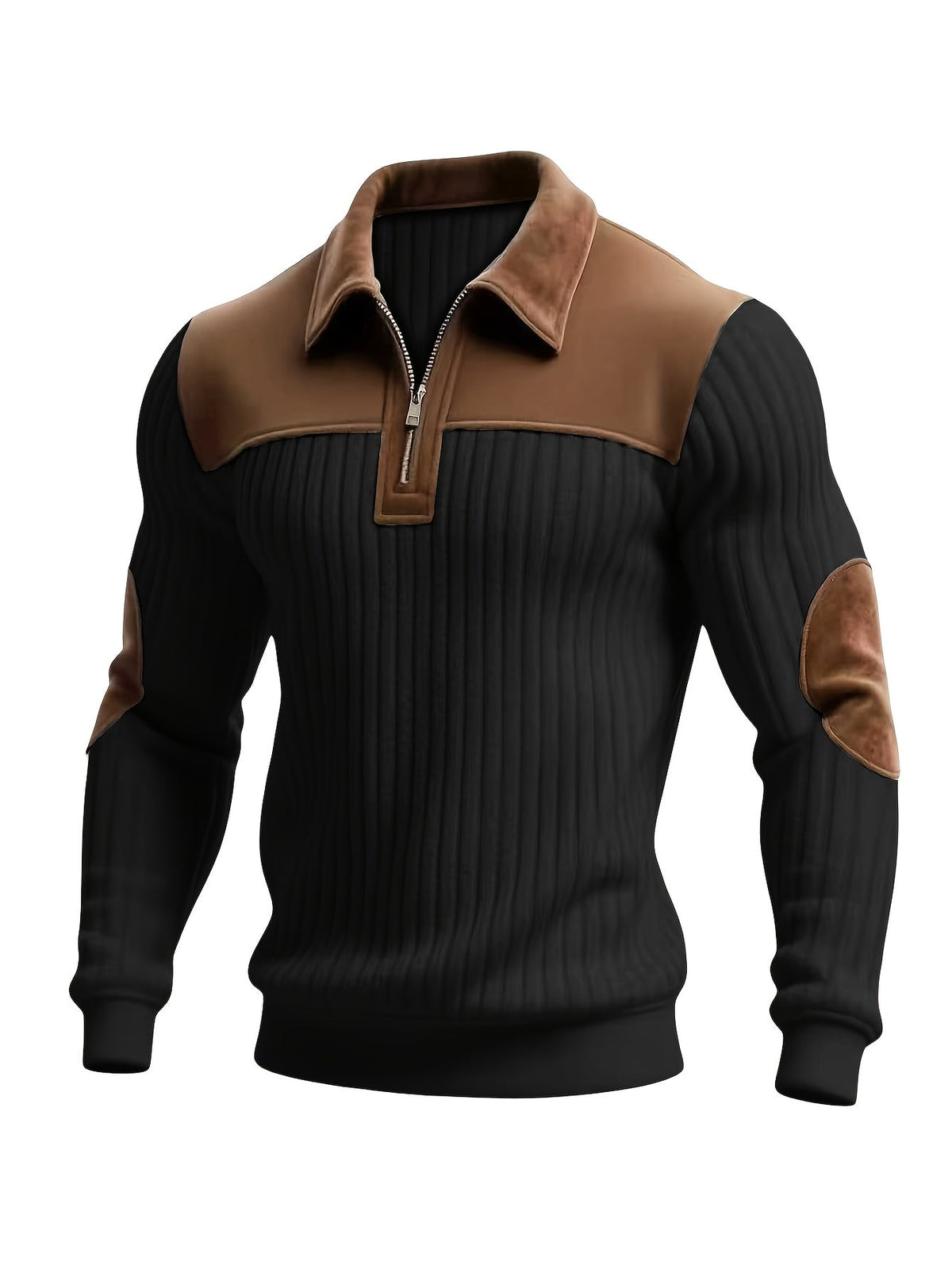 Half Zip Sweater for Women | Ribbed Funnel Neck Cosy Winter Style