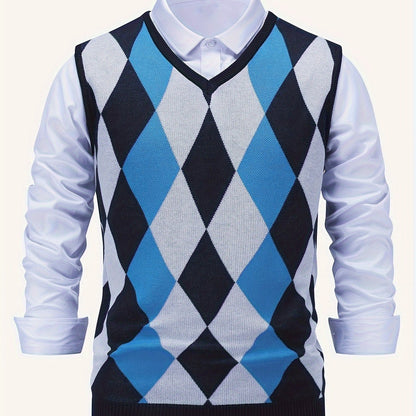 Lightweight Puffer Vest for Men | V Neck Warm Winter Layer