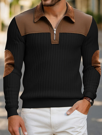 Half Zip Sweater for Women | Ribbed Funnel Neck Cosy Winter Style