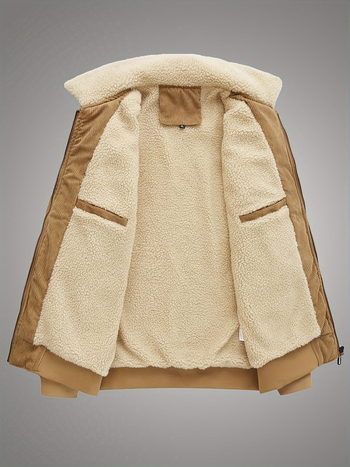 Oversized Puffer Jacket for Men | Side Zip Fleece Lined Fall & Winter 2026