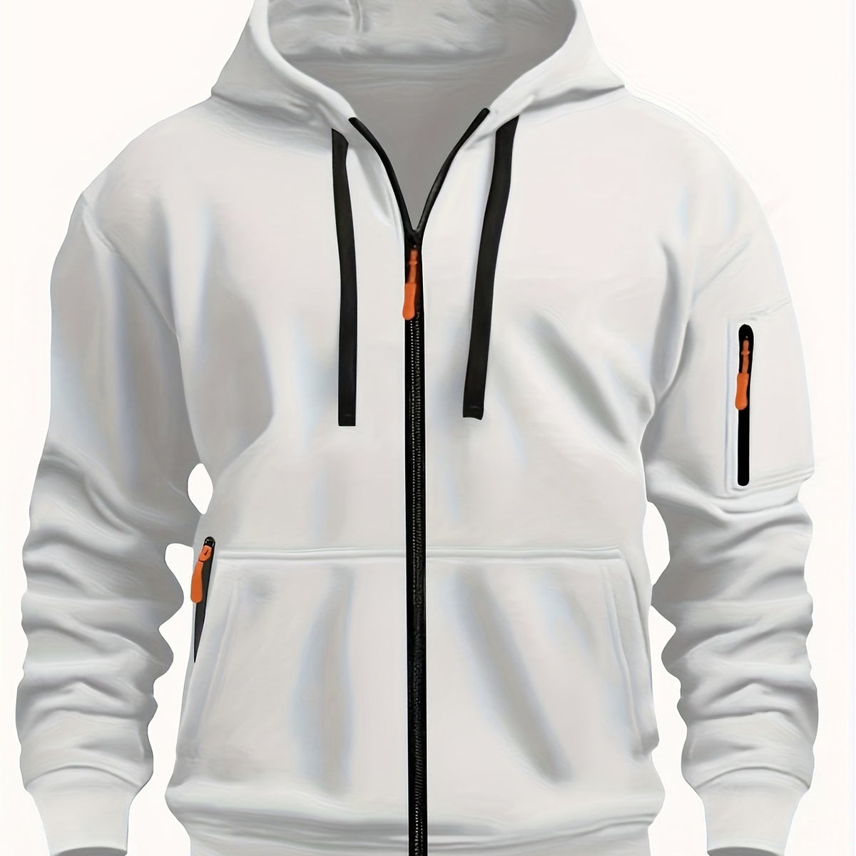 Hooded Hoodie for Women | Drawstring Full Zip Autumn Layering