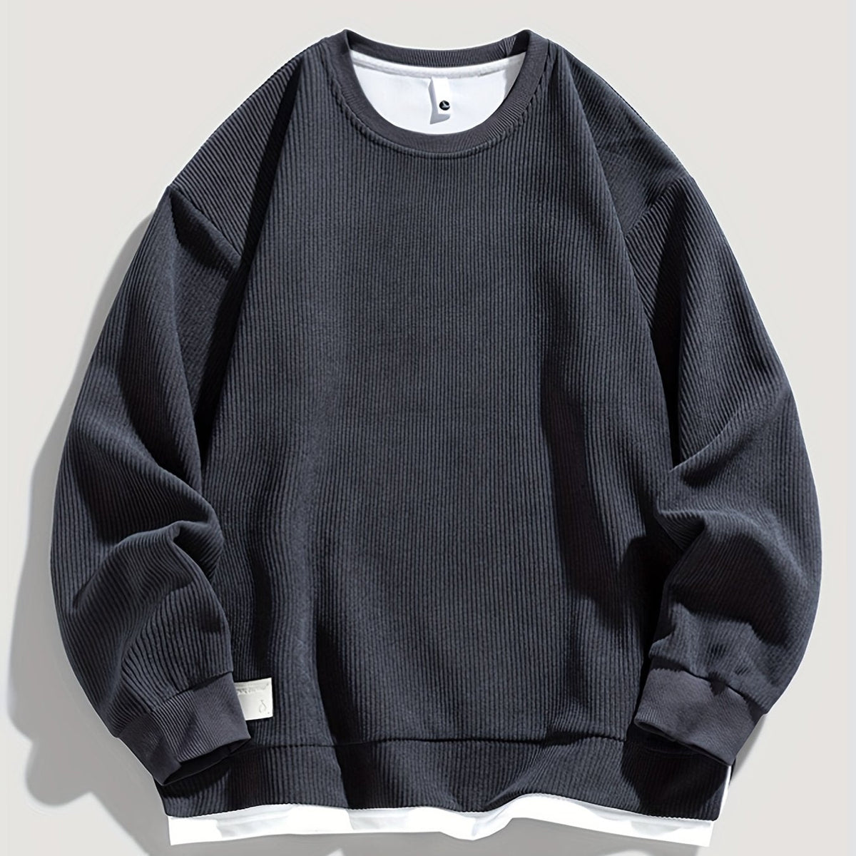 Oversized Sweatshirt for Men | Pull On Ribbed Fall & Winter 2026