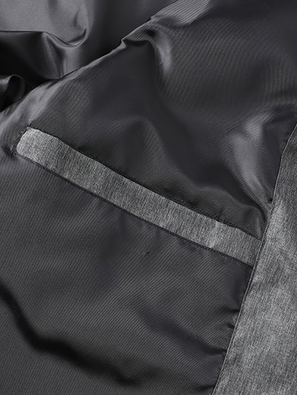 Quilted Puffer Jacket for Men | Side Zip Funnel Neck Autumn Layering